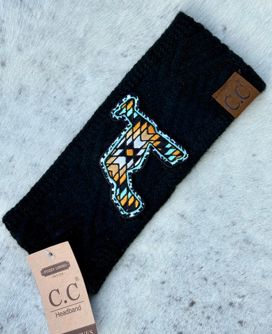 C.C® Knit Headband with Show Lamb Patc