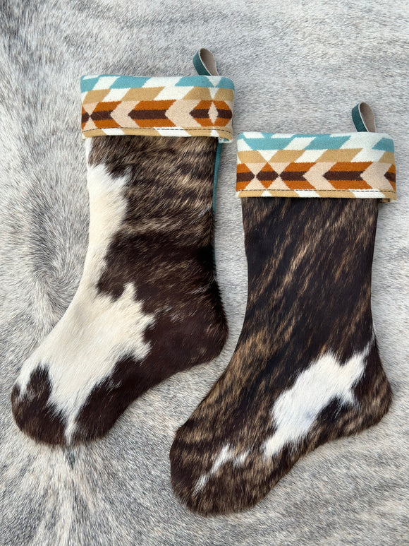 Cowhide/Pendleton Leather Stocking