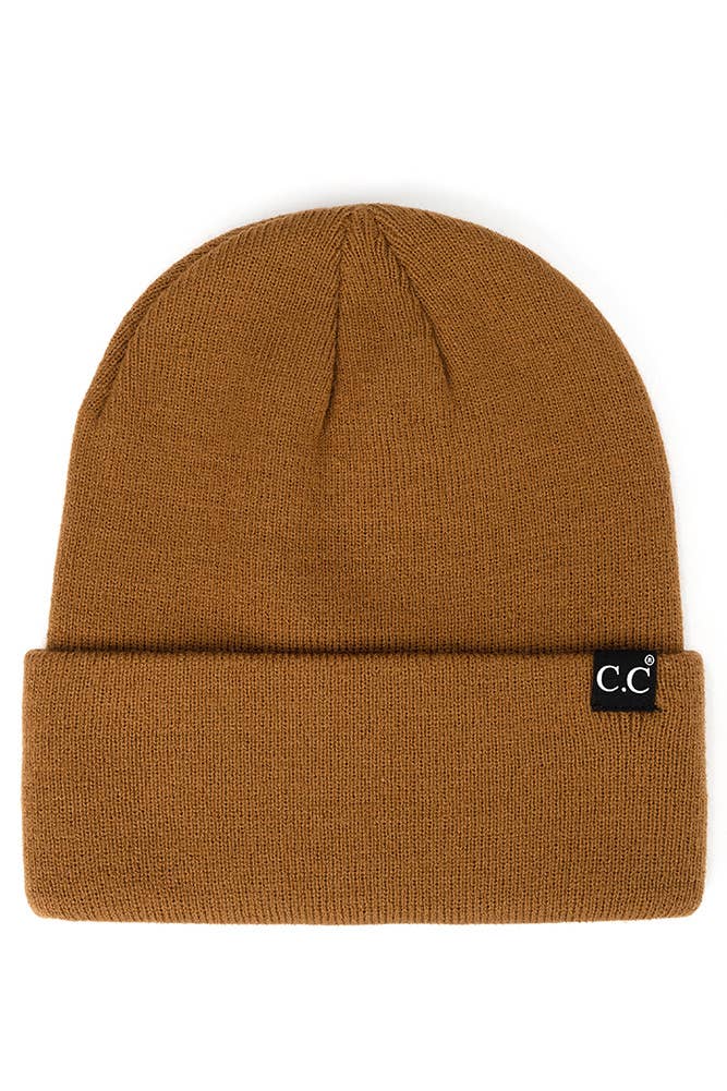 C.C Solid Cuff Beanie Hat