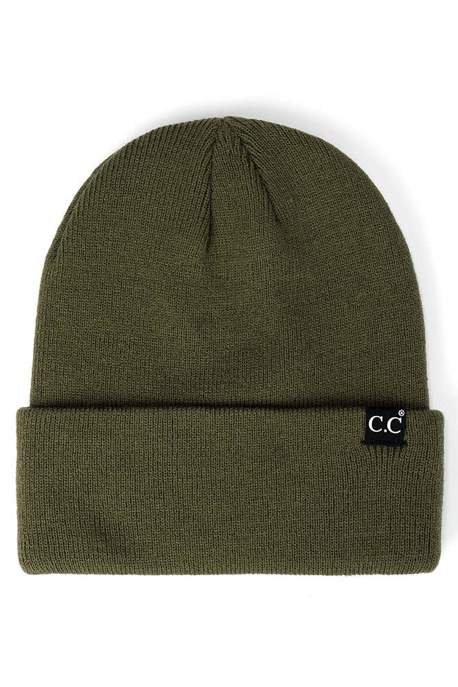 C.C Solid Cuff Beanie Hat