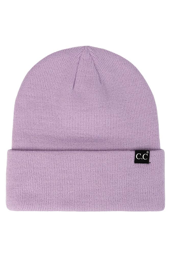 C.C Solid Cuff Beanie Hat