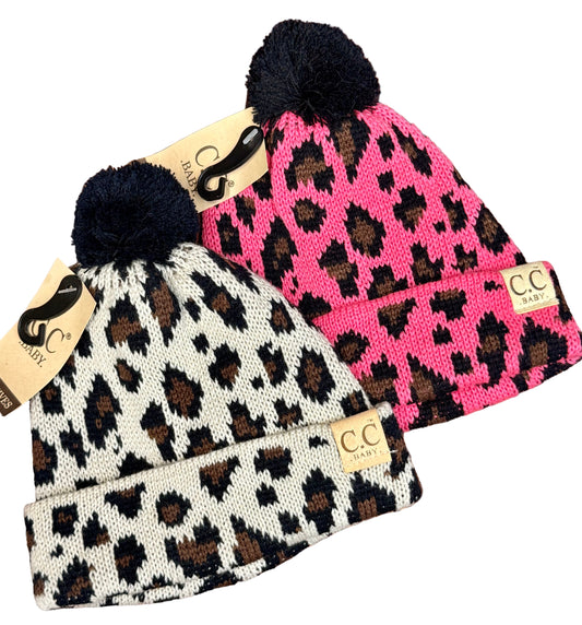 C.C® BABY Leopard Pom Beanie