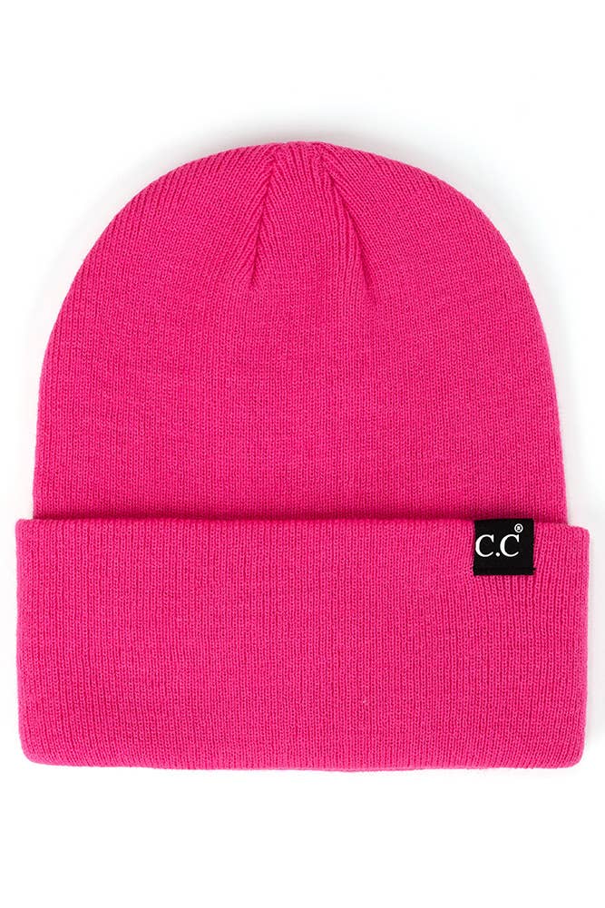 C.C Solid Cuff Beanie Hat