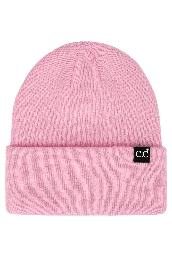 C.C Solid Cuff Beanie Hat