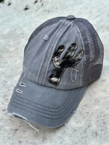 CC crisscross Cap w/leather patch