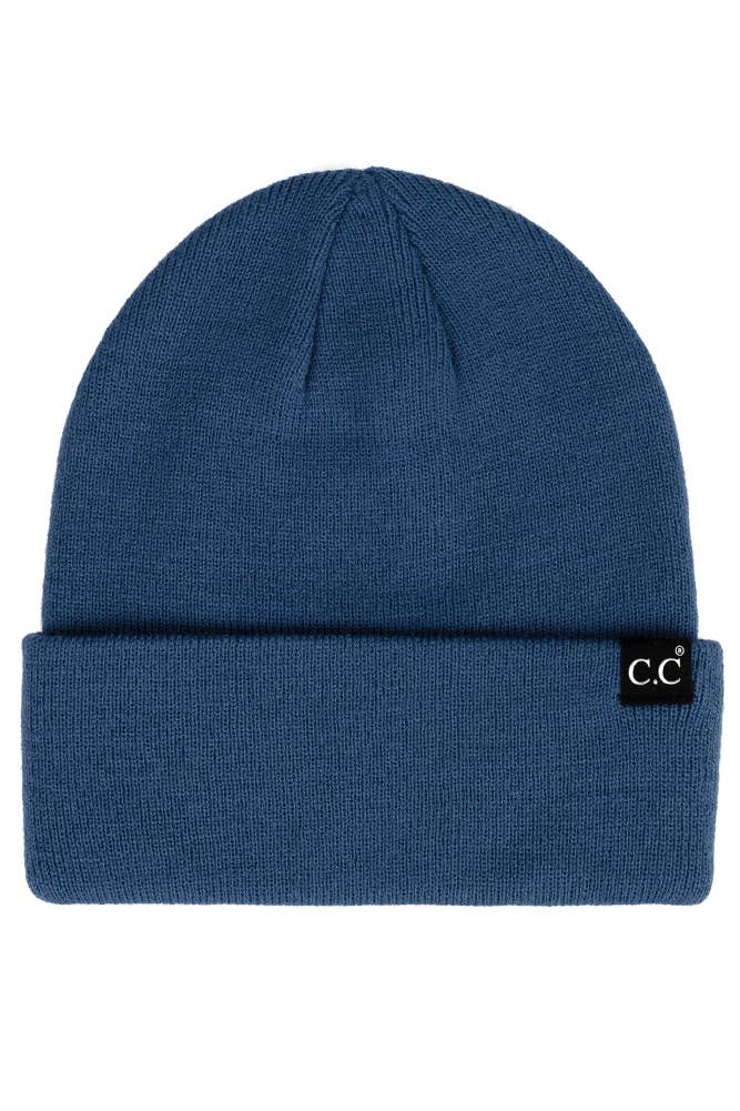 C.C Solid Cuff Beanie Hat