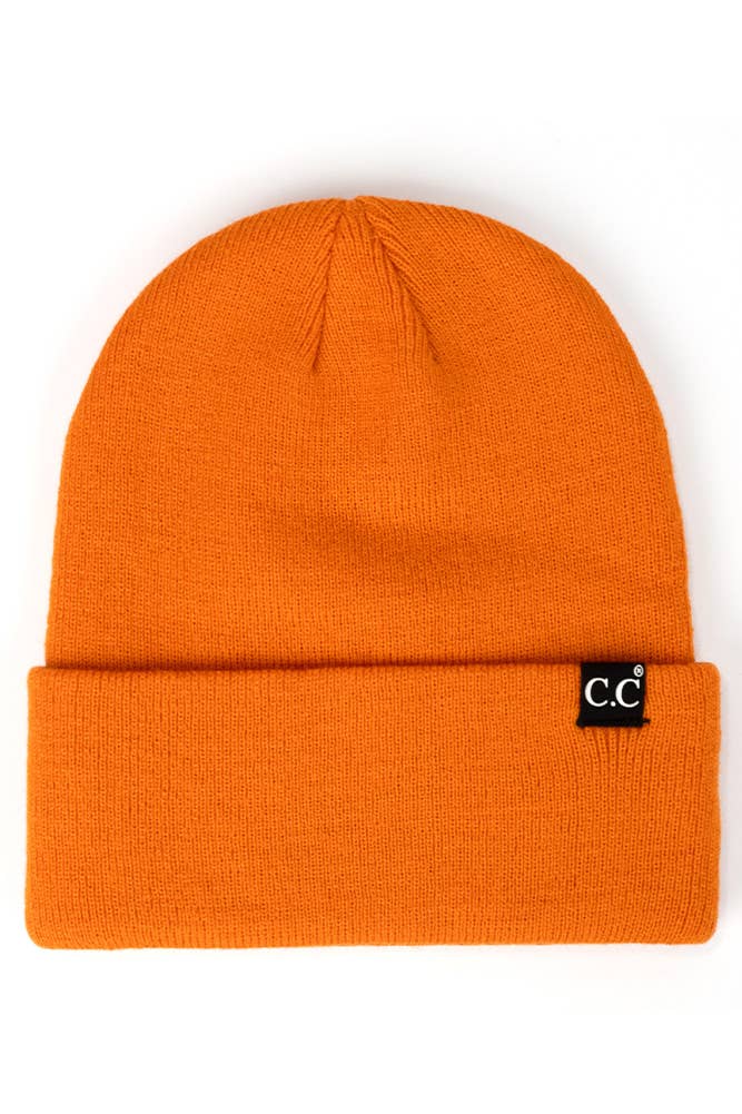 C.C Solid Cuff Beanie Hat